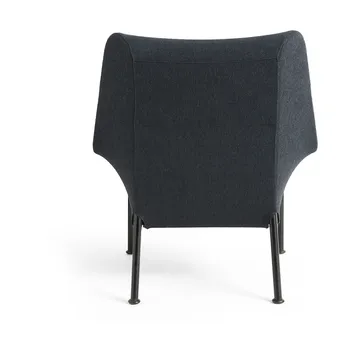 O2 Lounge Chair fåtölj - Soft black-svartlackerad stål - HAY
