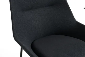 O2 Lounge Chair fåtölj - Soft black-svartlackerad stål - HAY