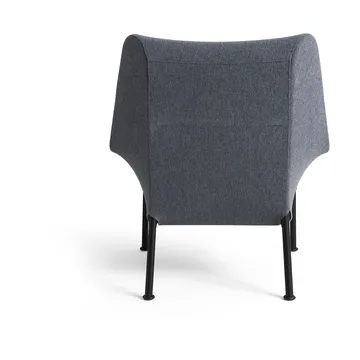 O2 Lounge Chair fåtölj - Soft grey-svartlackerad stål - HAY