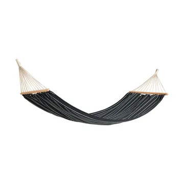 Outdoor Market hängmatta - Black-beige, 210x100 cm - HAY