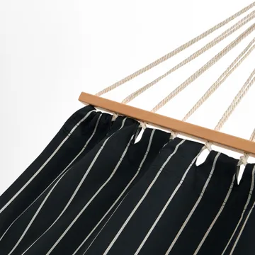 Outdoor Market hängmatta - Black-beige, 210x100 cm - HAY