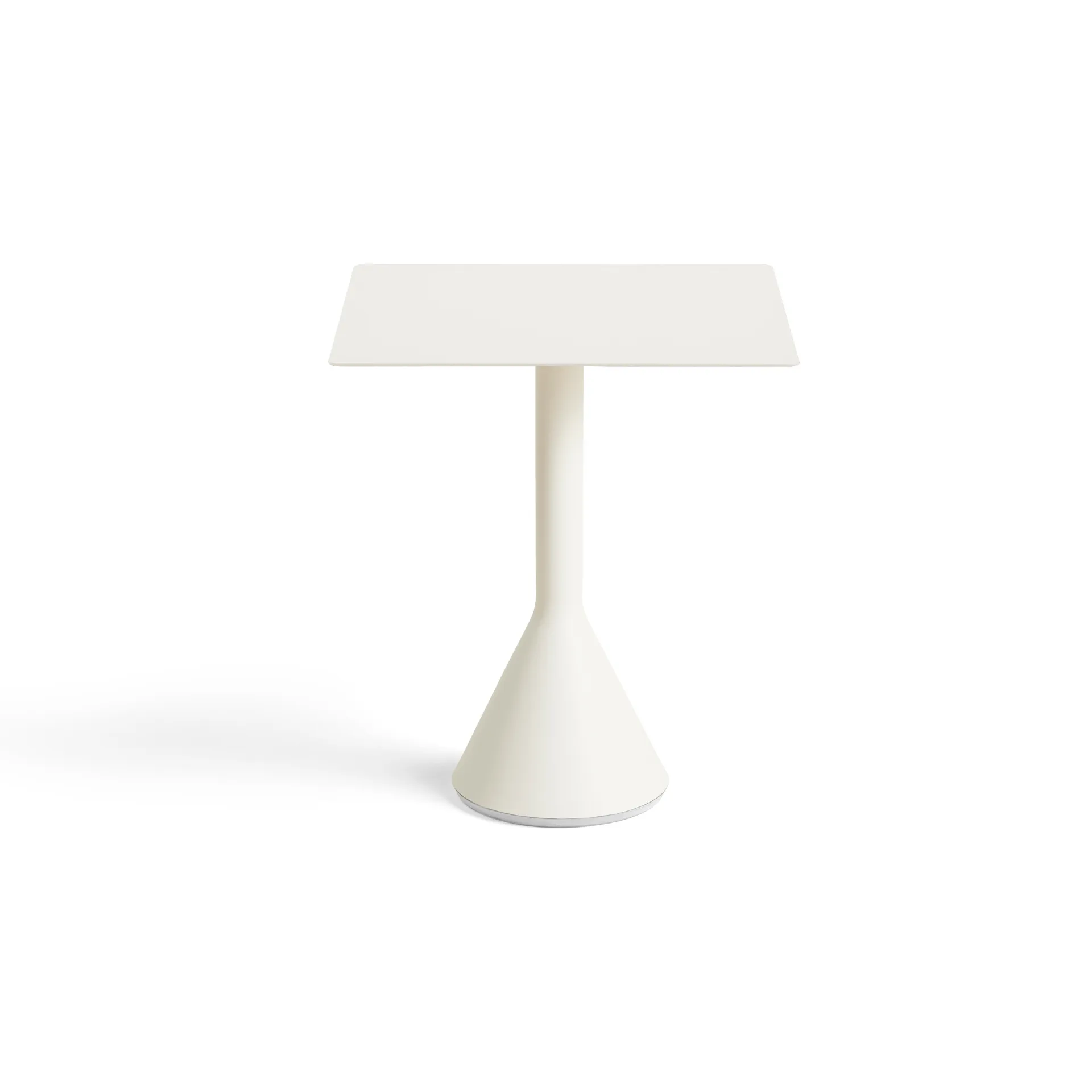 Palissade Cone kvadratiskt cafébord 65x65 cm, Cream white HAY