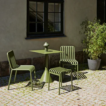 Palissade Cone kvadratiskt cafébord 65x65 cm - Olive - HAY