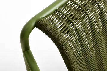 Palissade Cord Low loungefåtölj - Olive - HAY
