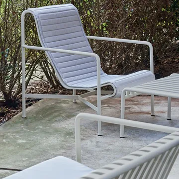 Palissade High Quilted loungefåtöljdyna - Sky grey, till loungefåtölj hög - HAY