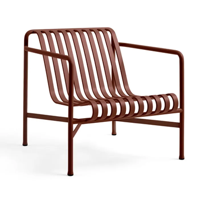 Palissade Low loungefåtölj - Iron red - HAY