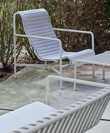 Palissade Ottoman fotpall - Sky grey - HAY