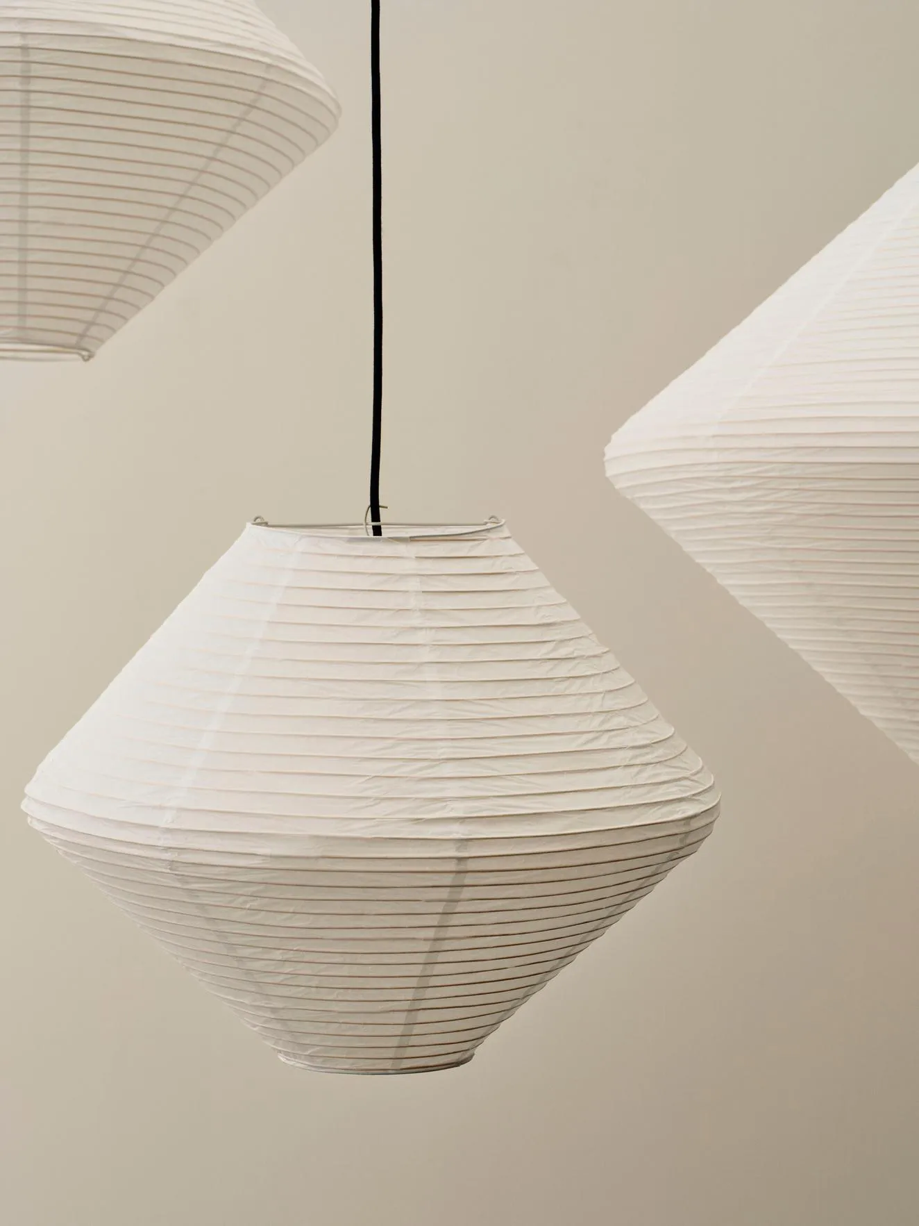 Paper Shade Diamond lampskärm, Classic white, Ø50 cm HAY