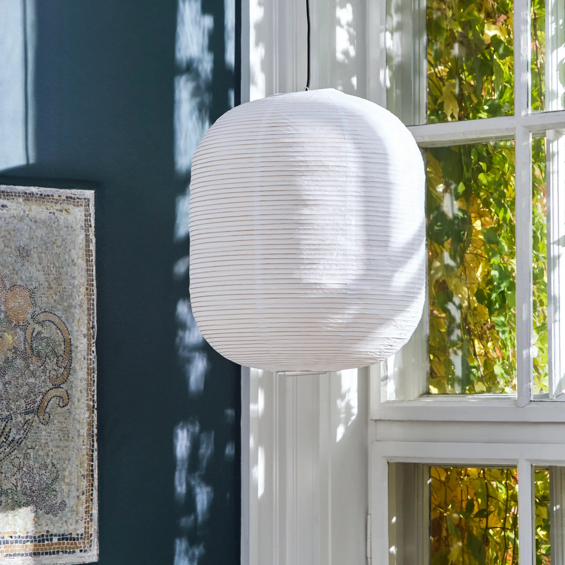 Paper Shade lampskärm oblong, Vit HAY