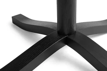 Pastis Table matbord Ø90 - Black lacquered ash - HAY
