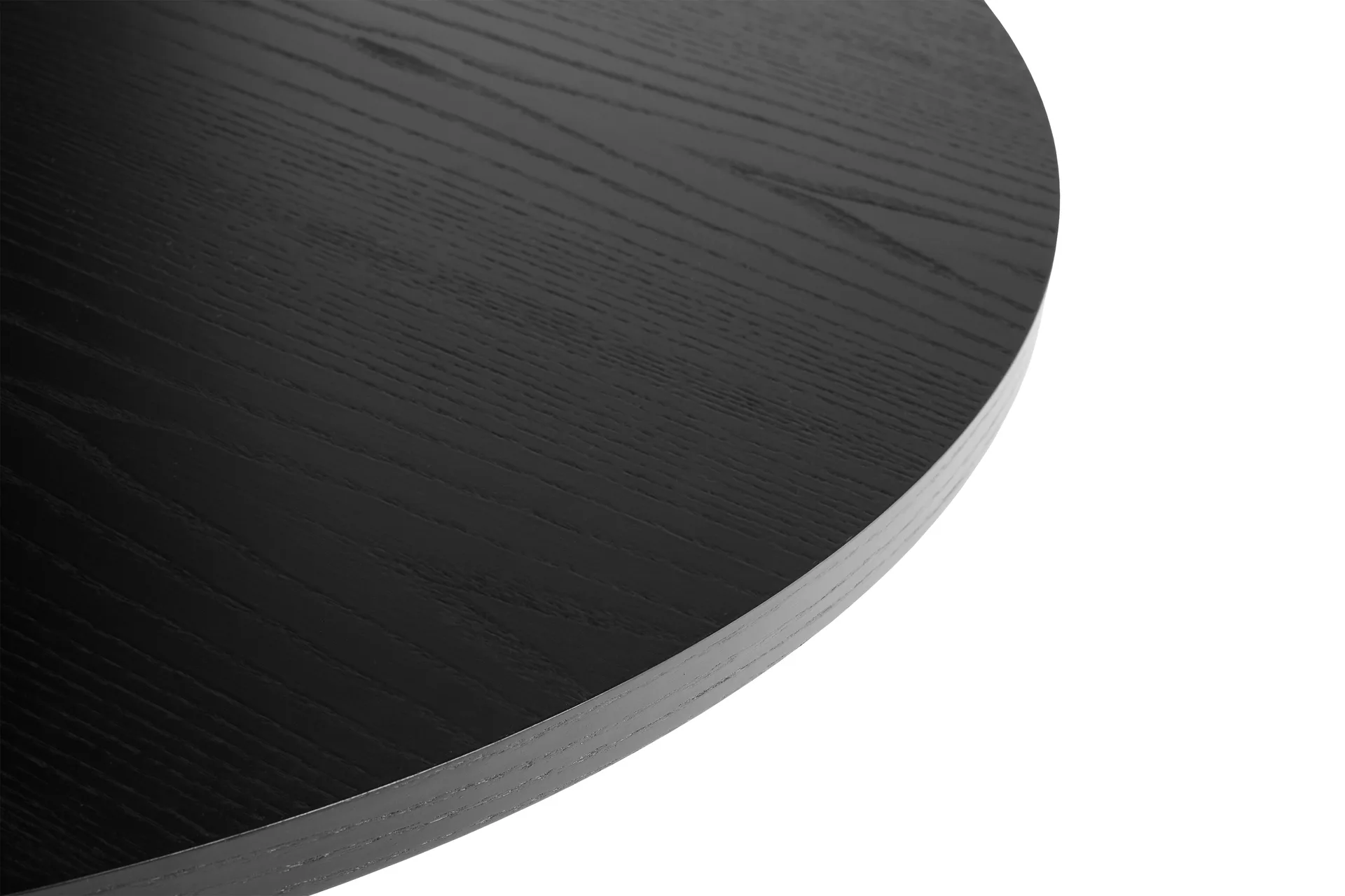 Pastis Table matbord Ø90, Black lacquered ash HAY