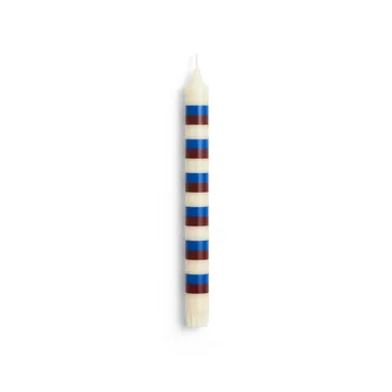 Pattern ljus stripe - Off white-brown-blue - HAY