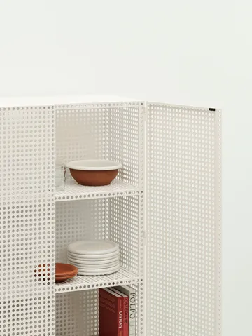 Perforated Cabinet skåp large - Eggshell - HAY