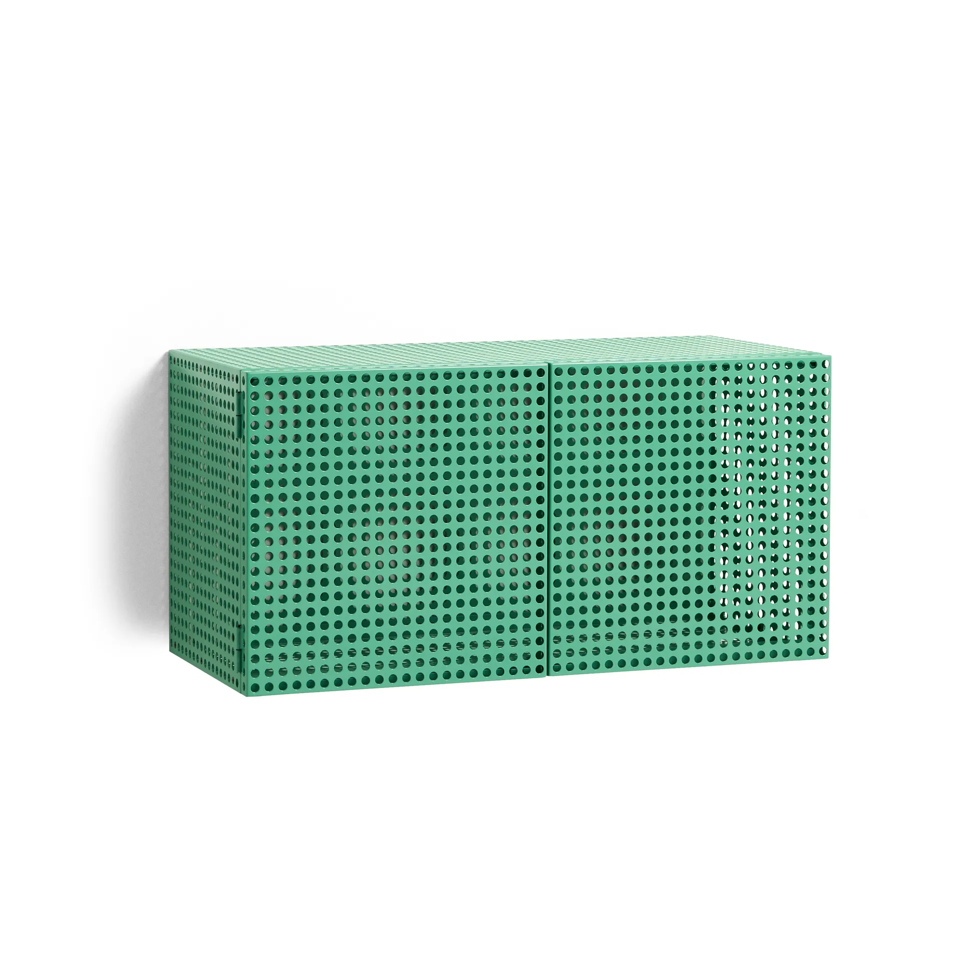 Perforated Cabinet väggskåp small, Soft jade HAY