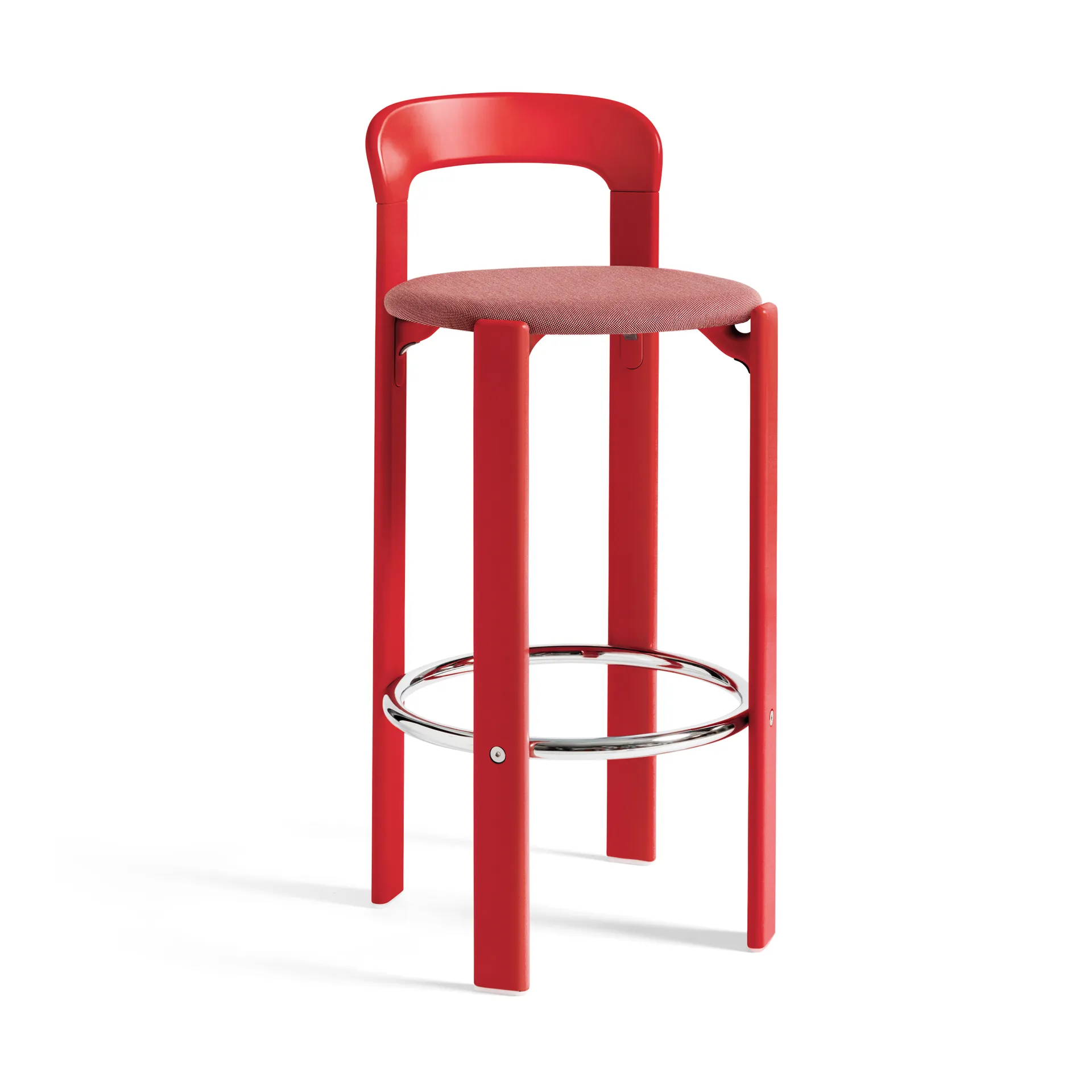 Rey klädd barstol 75 cm, Steelcut trio 636 scarlet red HAY