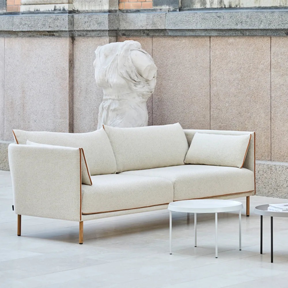 Silhouette 3-sits soffa, Cognac-oljade ekben HAY