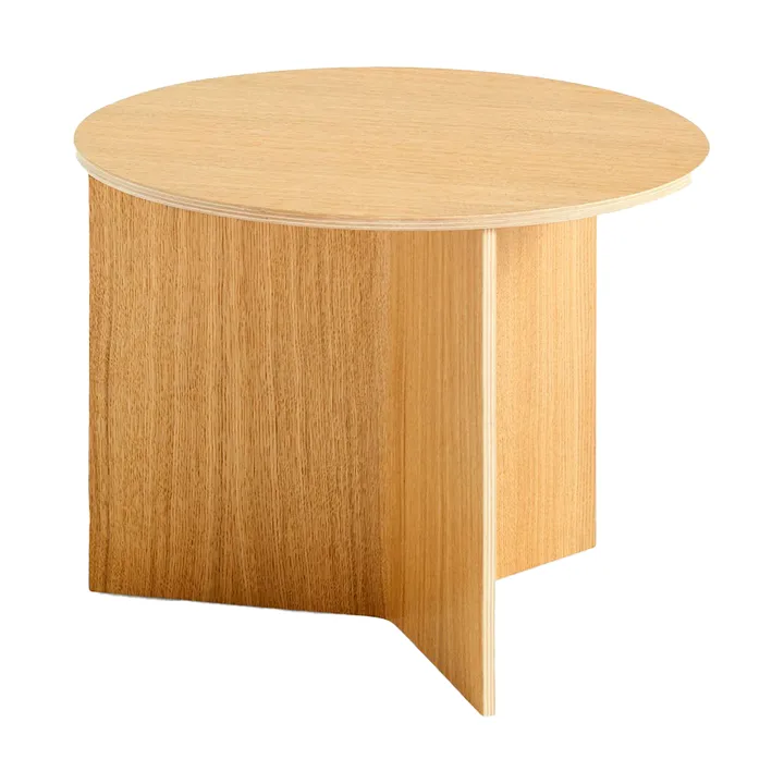Slit soffbord Ø45 cm - Lackerad ek - HAY