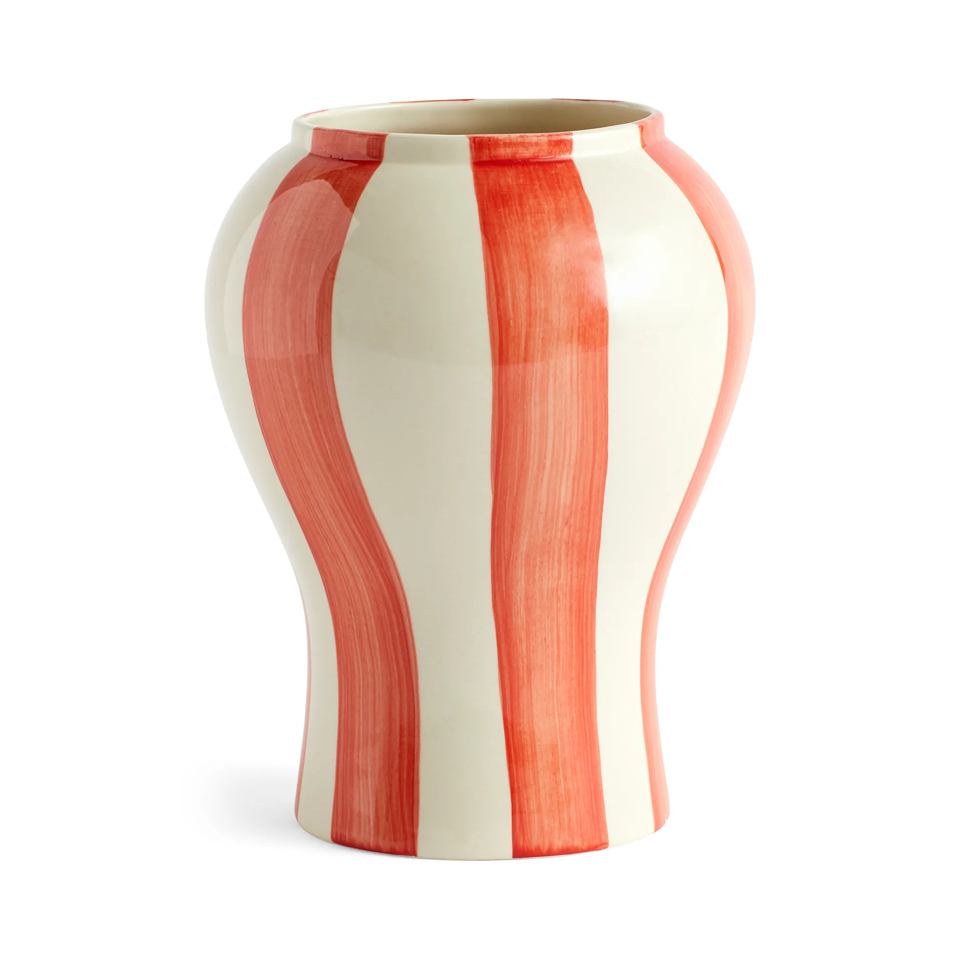 Sobremesa stripe vas S 22 cm, Red HAY