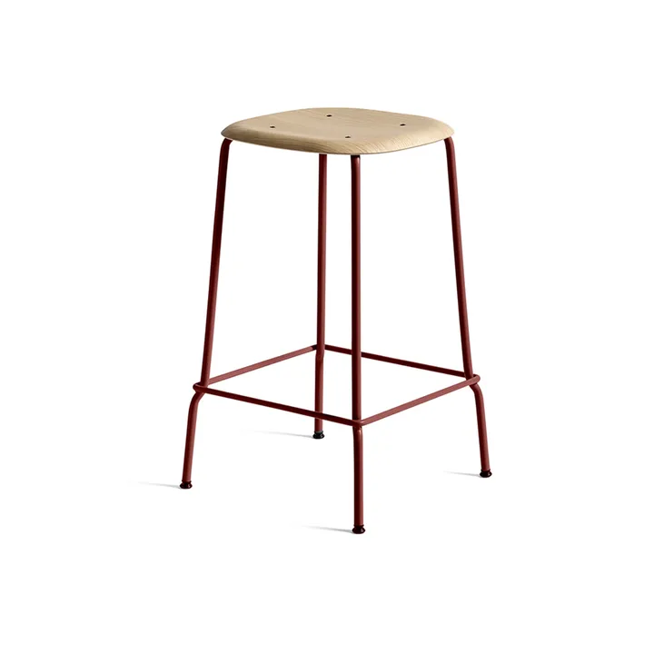 Soft Edge 30 Low barpall - Ek-fall red stålstativ - HAY