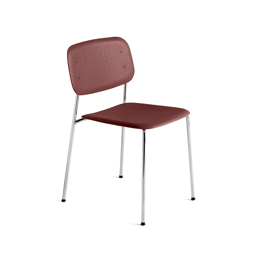 Soft Edge 40 stol, Fall red-kromstativ HAY