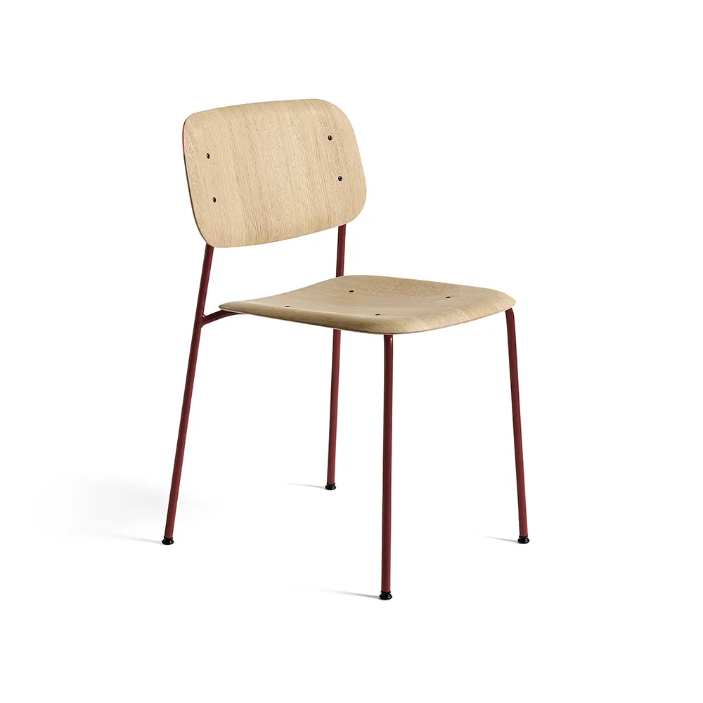 Soft Edge 40 stol, Oak-fall red stålstativ HAY