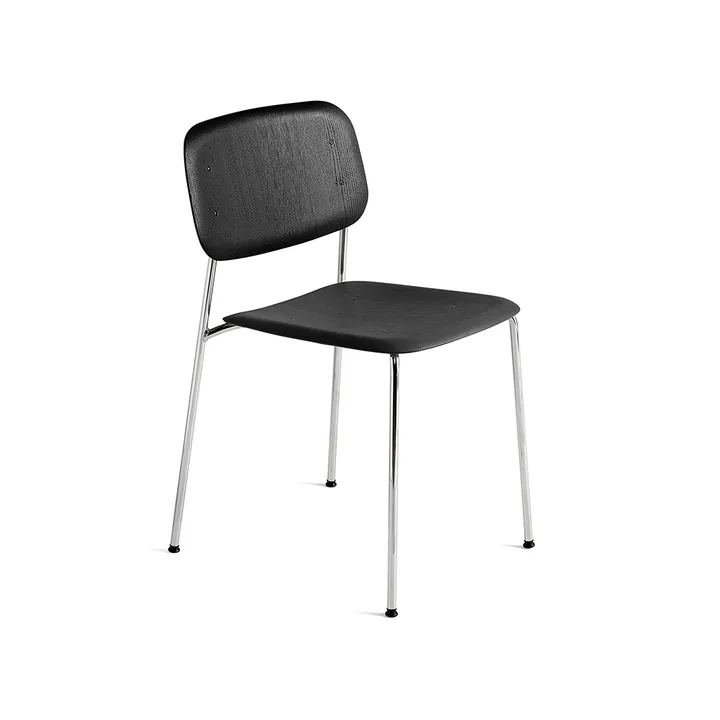 Soft Edge 40 stol - Svart ek-kromstativ - HAY