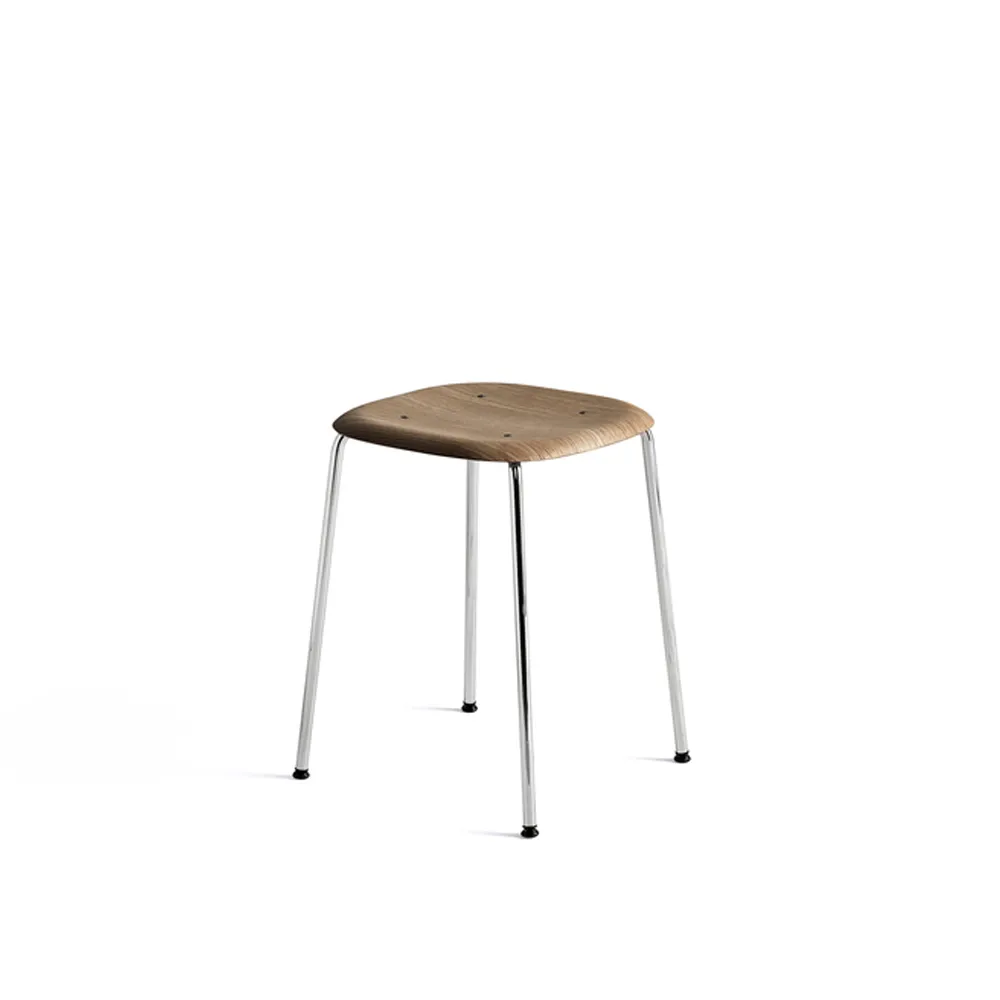 Soft Edge 70 pall, Rökt ek-kromstativ HAY