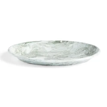 Soft Ice oval tallrik 21,5x31,5 cm - Green - HAY