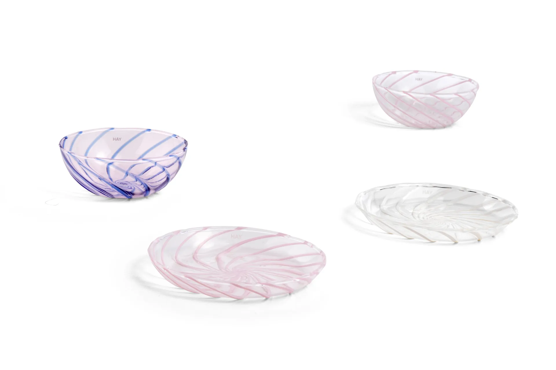 Spin fat Ø11 cm 2-pack, Klar-vit rand HAY