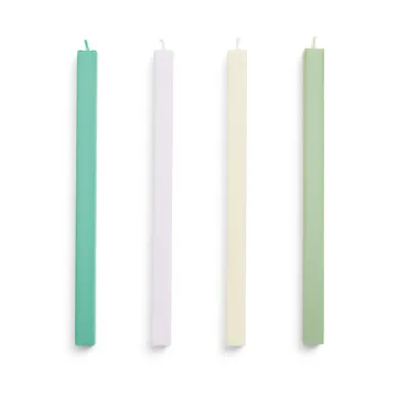 Square Candle ljus mix 4-pack - Pastel - HAY