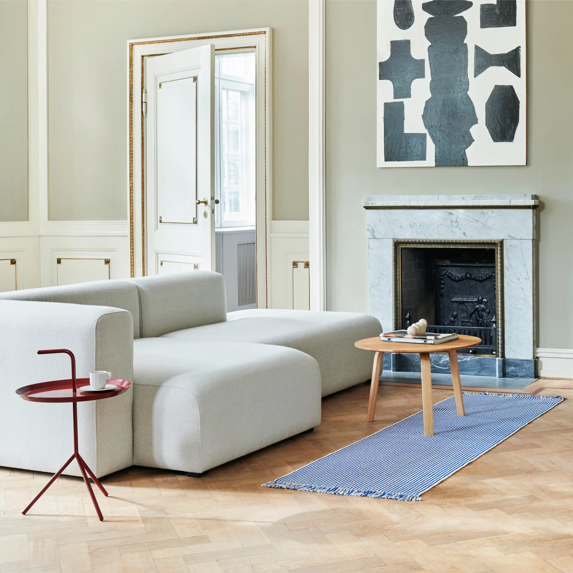 Stripes and Stripes matta 60x200 cm, Bluebell ripple HAY