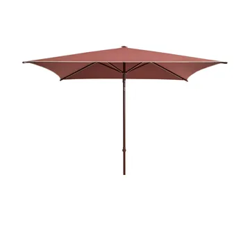 Terrazza Square parasoll - Off white-burgundy - HAY