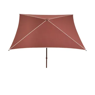 Terrazza Square parasoll - Off white-burgundy - HAY