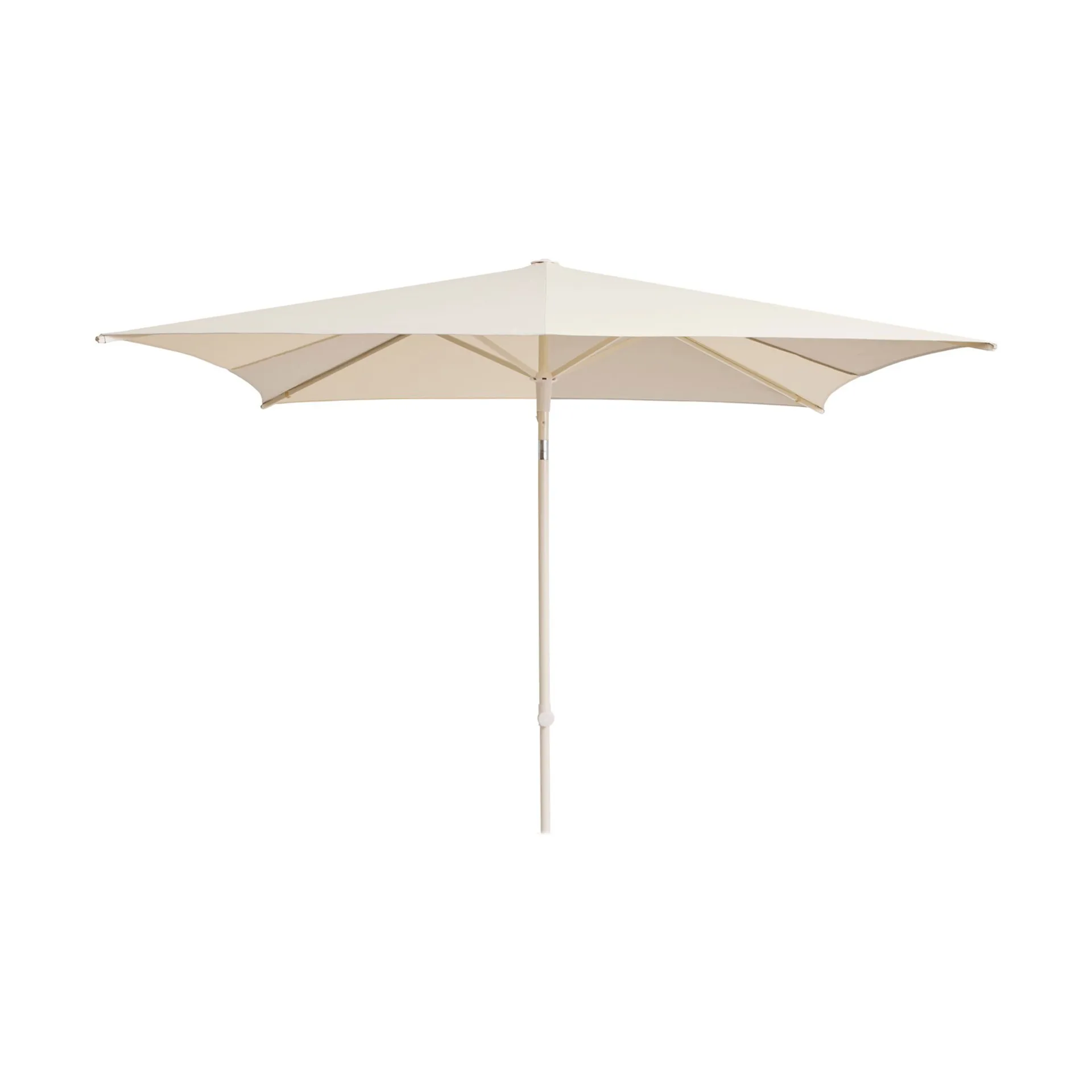 Terrazza Square parasoll, Off white-grey HAY