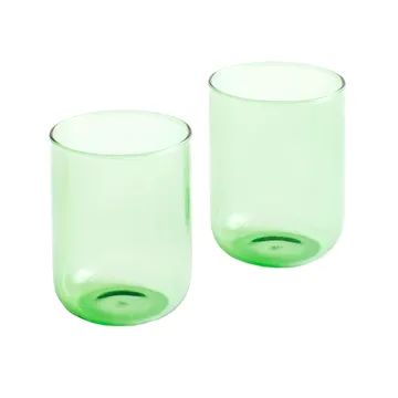 Tint tumblerglas 30 cl 2-pack - Green - HAY
