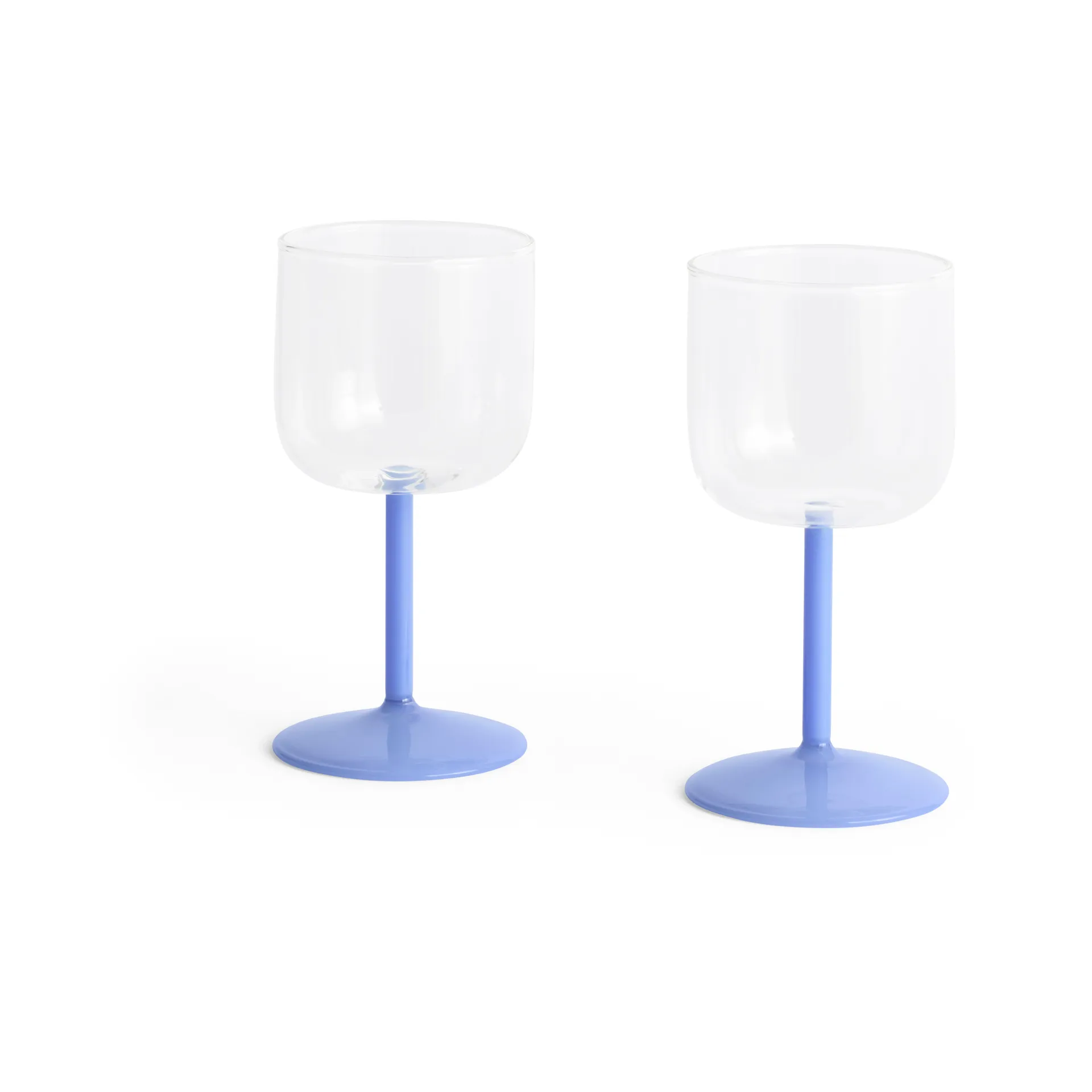 Tint vinglas 25 cl 2-pack, Clear-jade light blue HAY