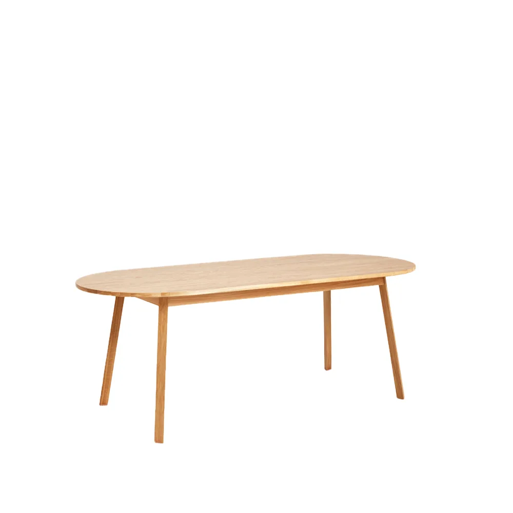 Triangle Leg matbord, ek lack, 200x85 cm HAY