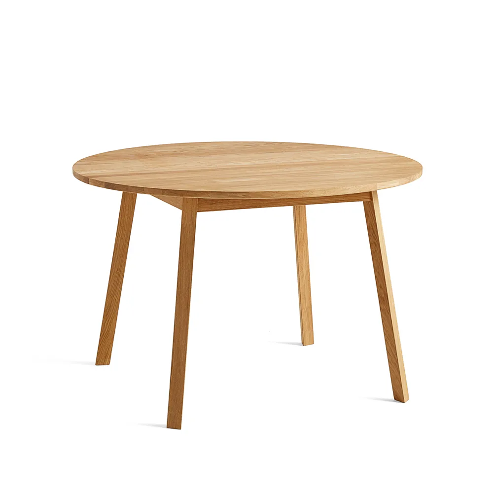 Triangle Leg matbord runt, Oljad ek HAY