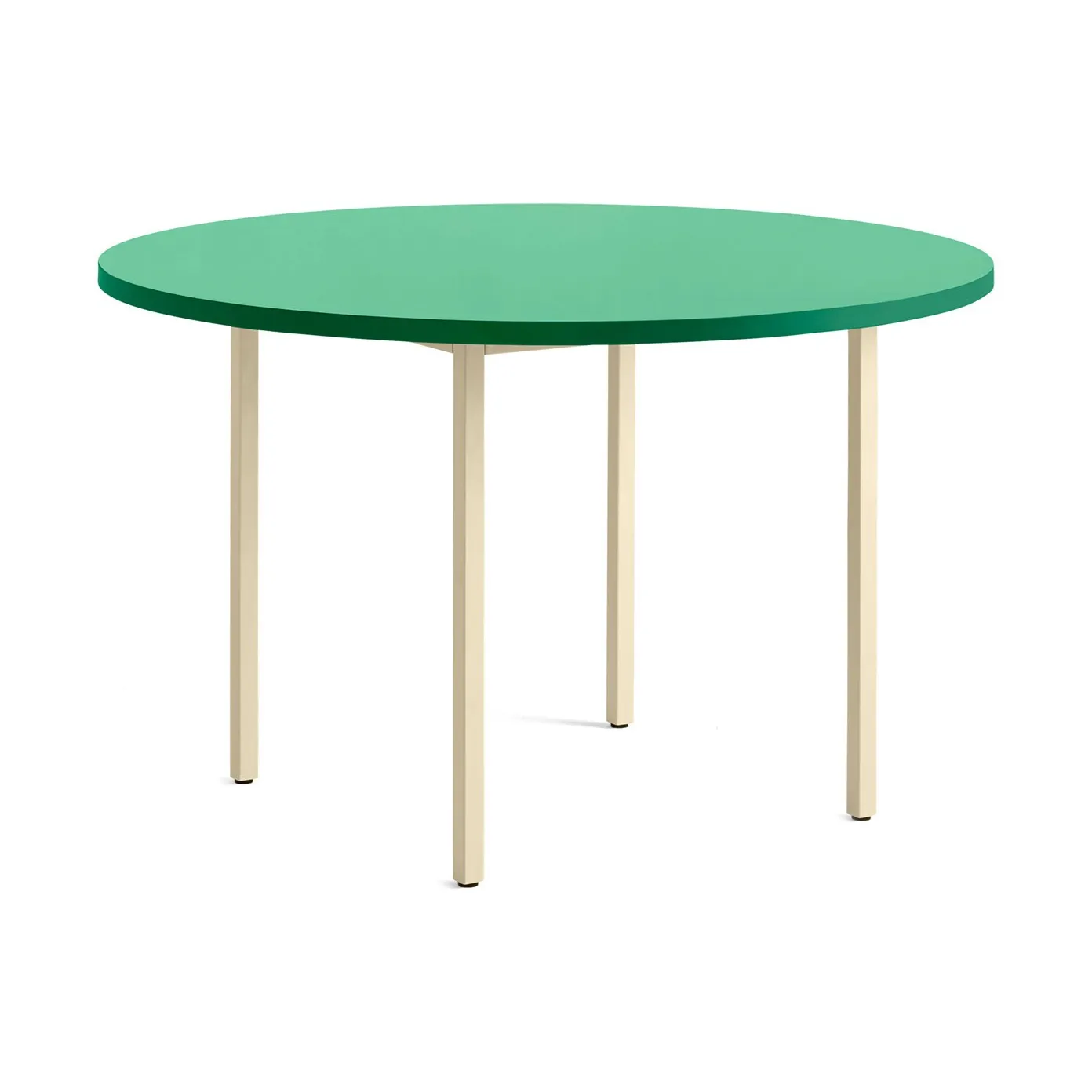 Two-Colour matbord Ø120 cm, Ivory-green mint HAY