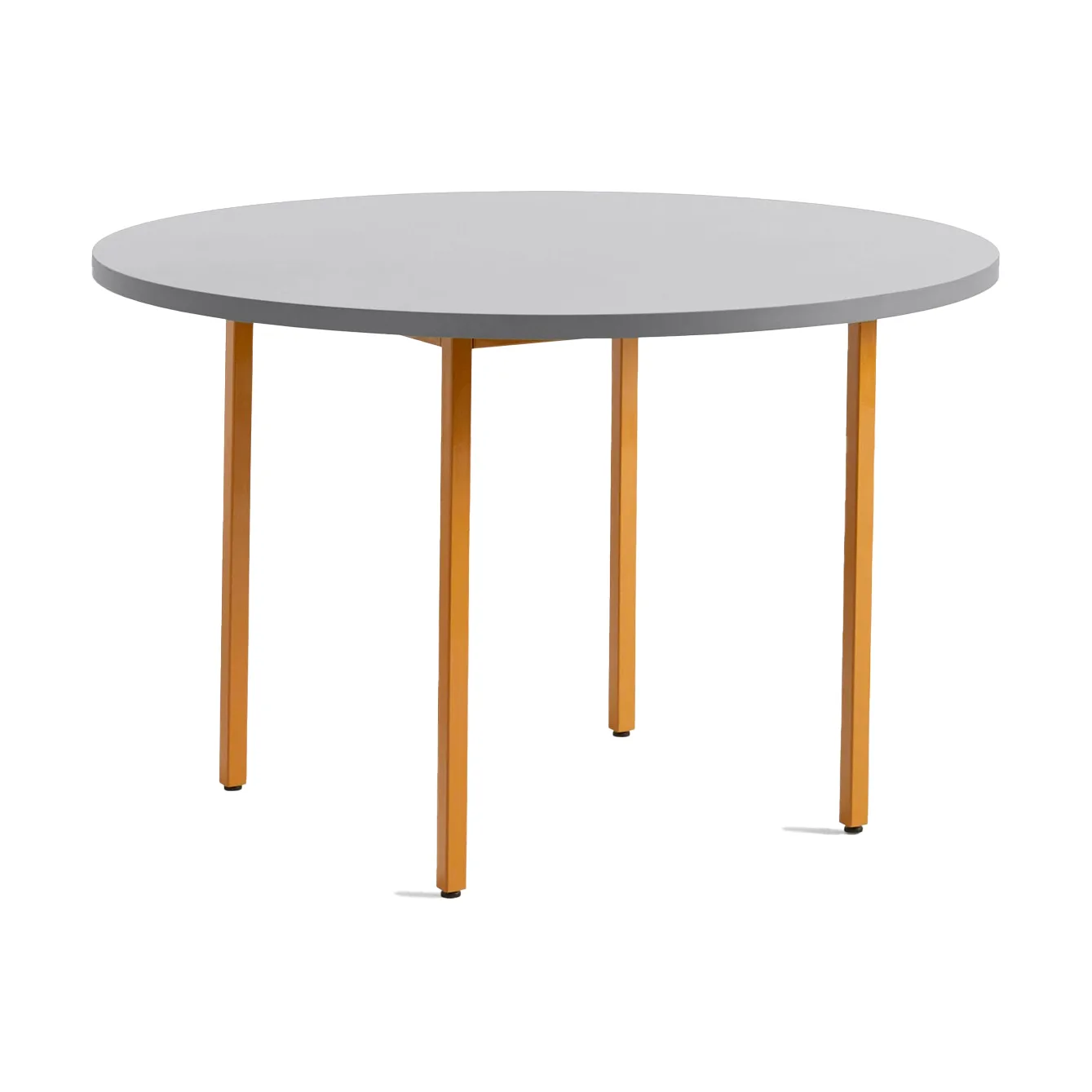 Two-Colour matbord Ø120 cm, Ochre-light grey HAY