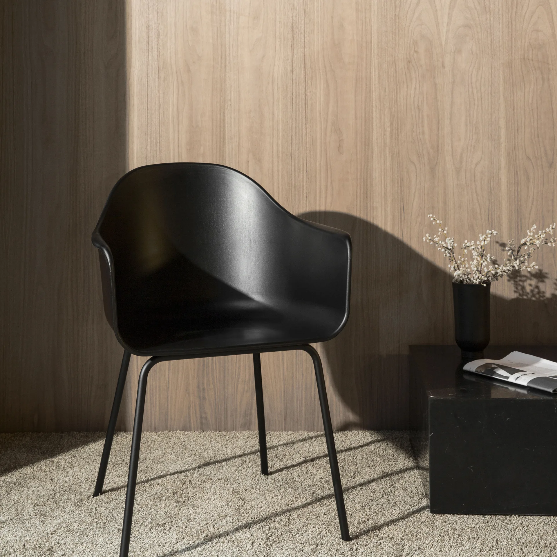 Uchiwa Quilt loungefåtölj, Bolgheri lgg60 melange-ek-sense nougat HAY