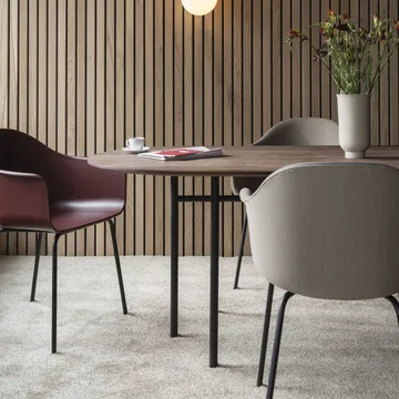 Uchiwa Quilt loungefåtölj - Magnesium-ek-baksida lola warm grey - HAY