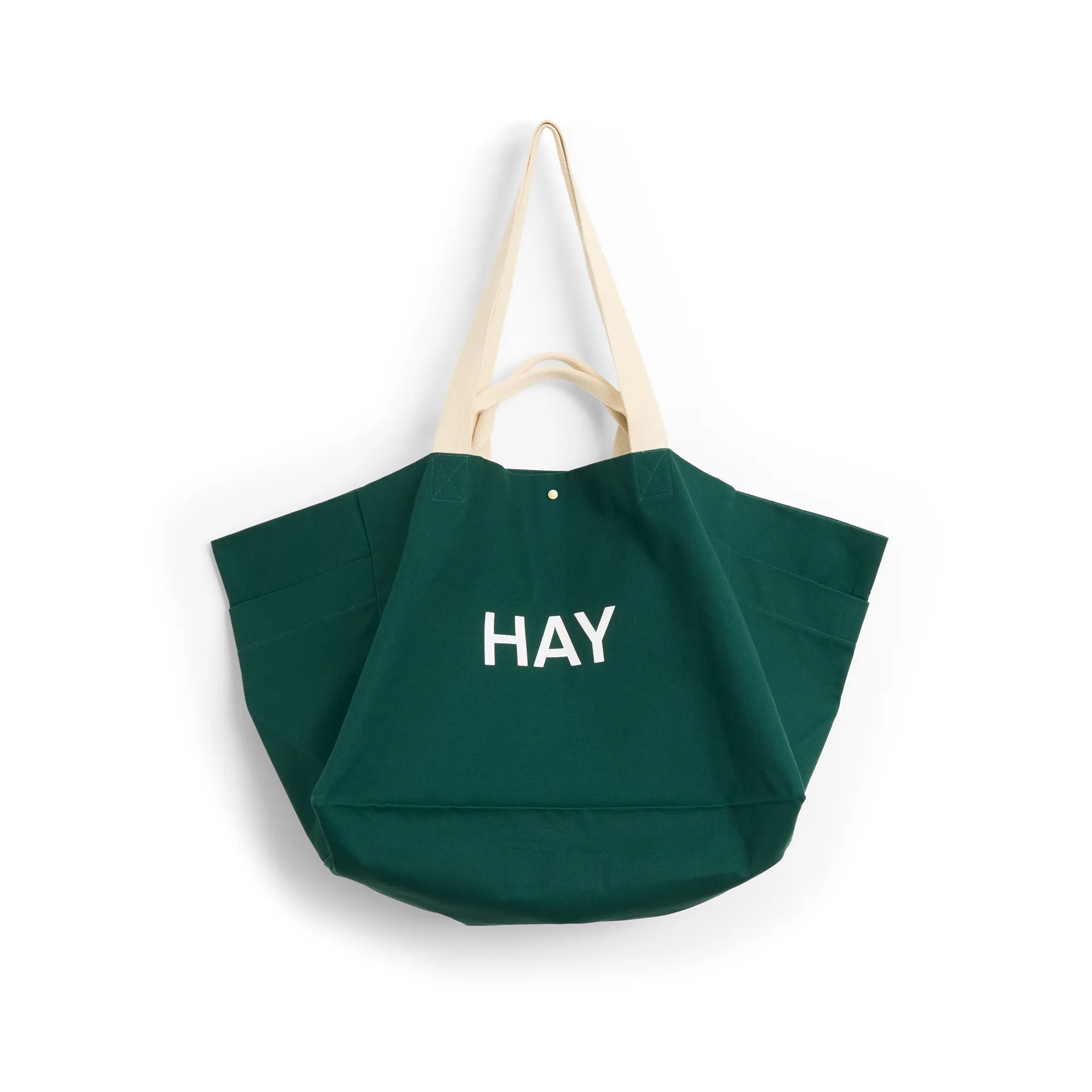 Weekend Bag Organic väska L, Dark green HAY