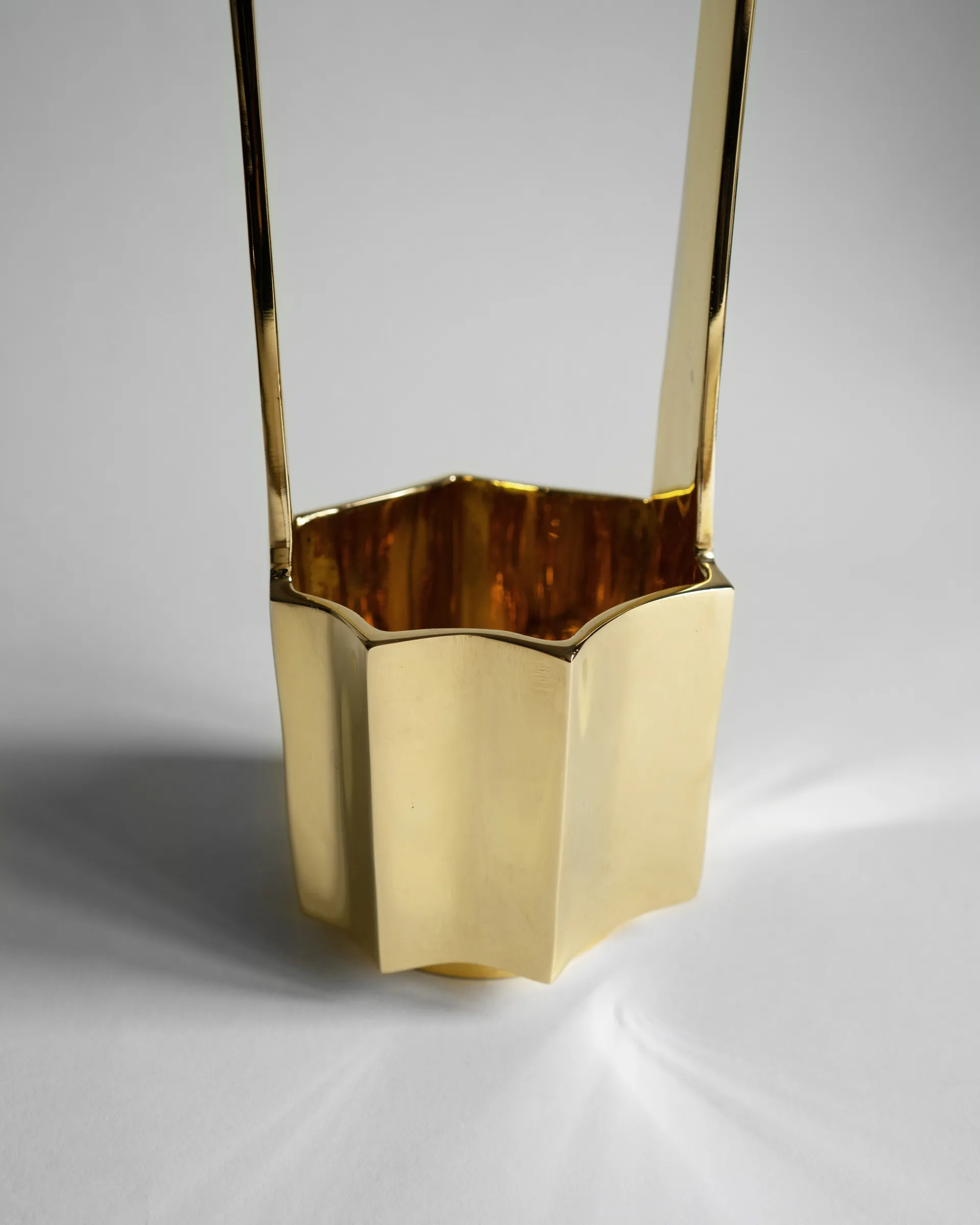 Ikebana vas 30 cm, Mässing Hein Studio
