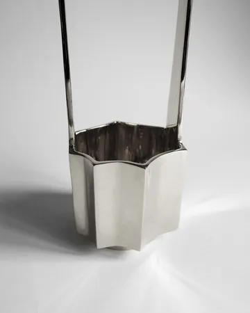 Ikebana vas 30 cm - Nickel - Hein Studio