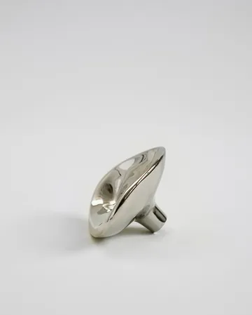 Ripple no. 01 liten knopp - Chrome - Hein Studio