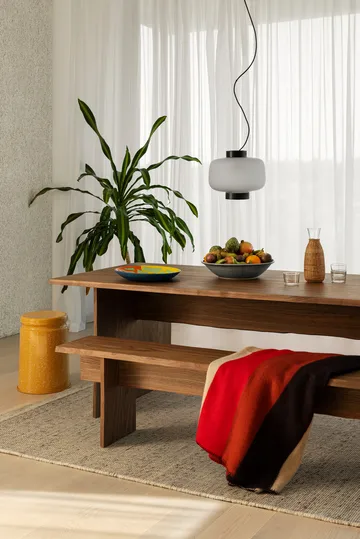 Bookmatch bänk 210 cm - Valnöt - Hem