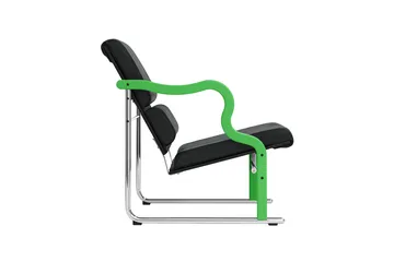 Experiment 501 loungefåtölj - Green-black leather - Hem