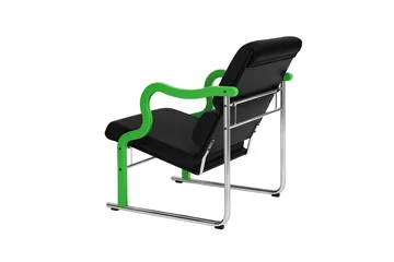 Experiment 501 loungefåtölj - Green-black leather - Hem