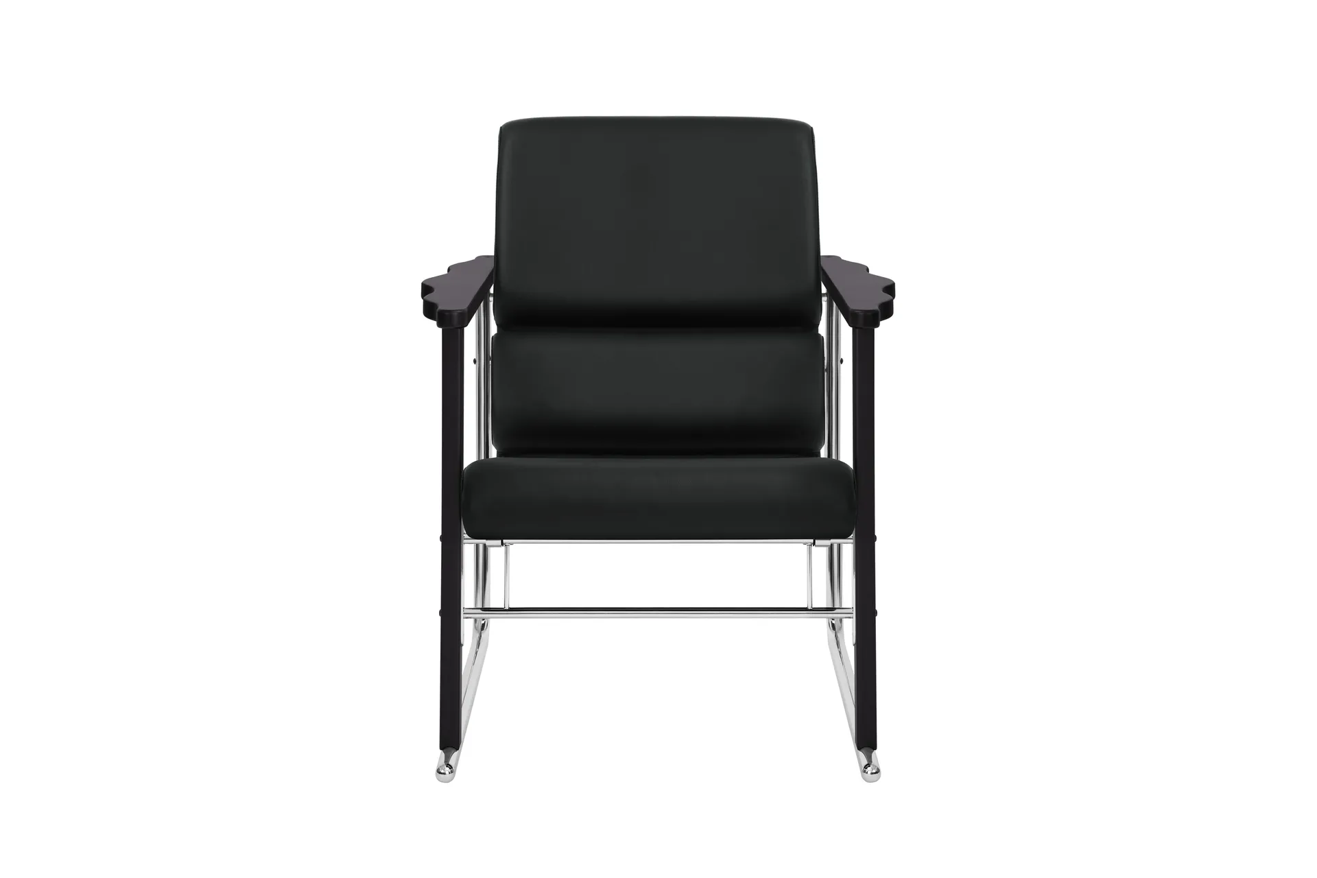 Experiment 502 loungefåtölj, Black-black leather Hem